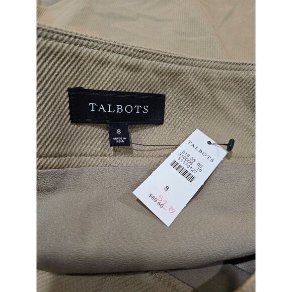 NWT Women's Talbots Beige A Line Skirt Size 8 - Picture 6 of 7
